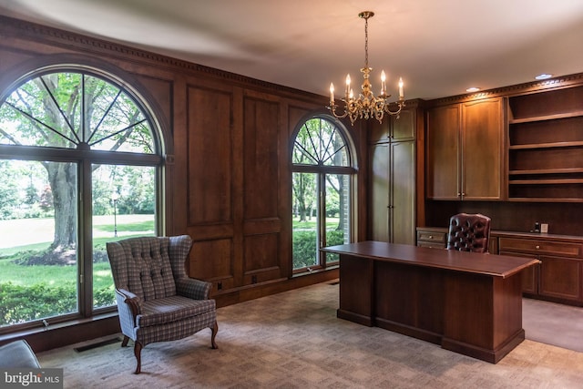 160 Fox Rd, Palmyra, PA 17078 - office with a chandelier