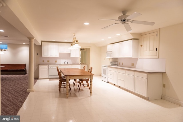 160 Fox Rd, Palmyra, PA 17078 - dining room featuring recessed lighting and ceiling fan