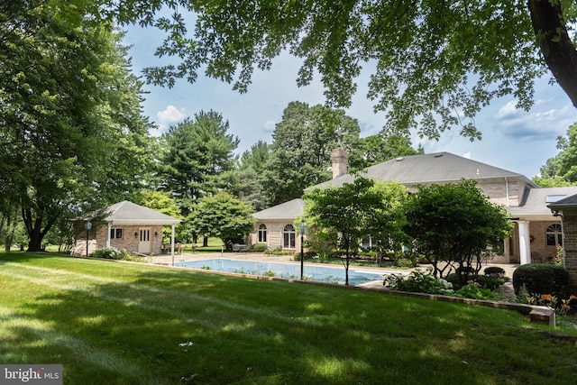 160 Fox Rd, Palmyra, PA 17078 - swimming pool featuring a lawn