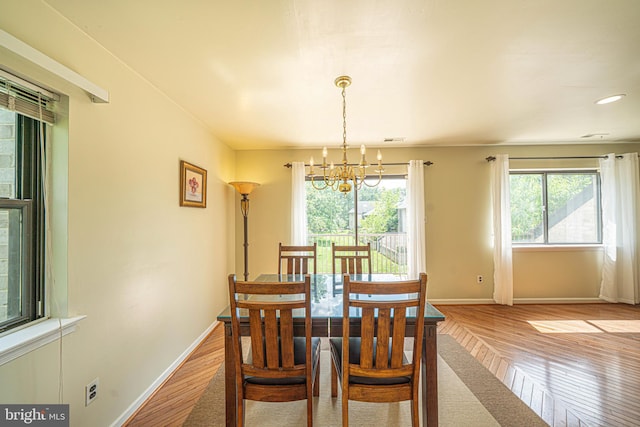 507 Foxwood Ln Unit 507, Paoli, PA 19301 - dining room featuring a chandelier, light wood-type flooring, and recessed lighting