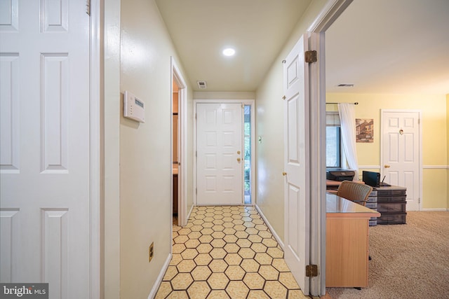 507 Foxwood Ln Unit 507, Paoli, PA 19301 - hall featuring baseboards and recessed lighting