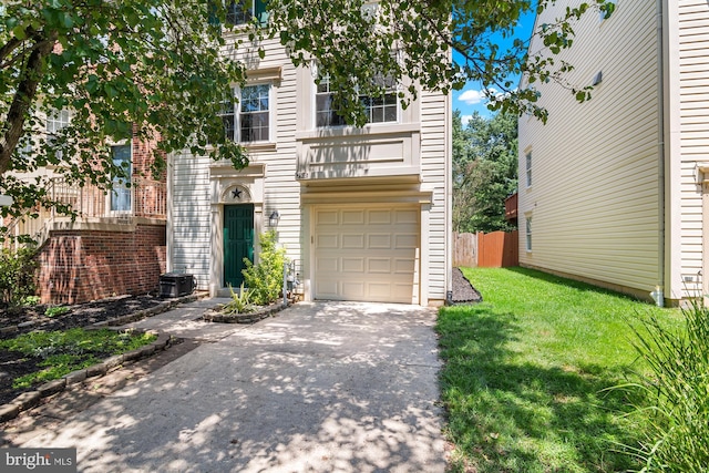 2508 Smoketree Ln, Crofton, MD 21114 - view of front of property featuring driveway, a garage, and a balcony