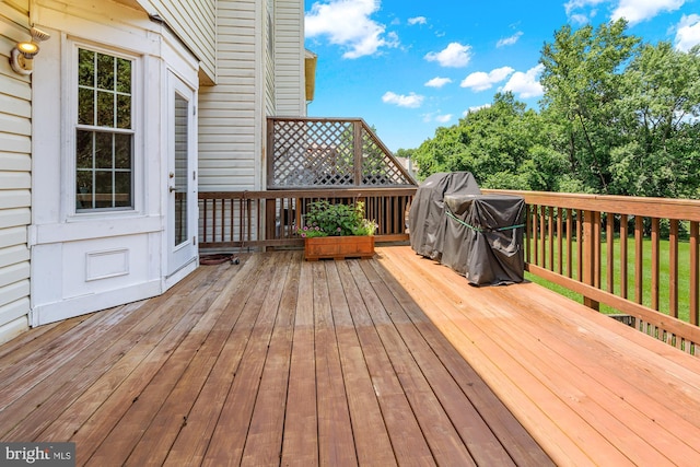 2508 Smoketree Ln, Crofton, MD 21114 - wooden deck featuring area for grilling