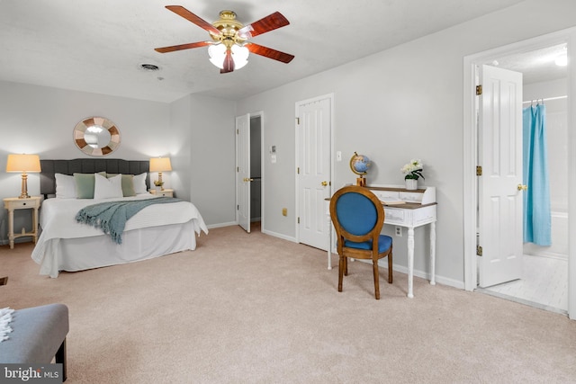 2508 Smoketree Ln, Crofton, MD 21114 - bedroom featuring carpet and ceiling fan