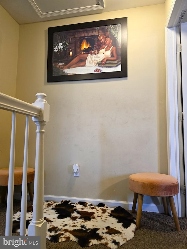 476 W Harvest Ln, Middletown, DE 19709 - staircase with carpet flooring and baseboards