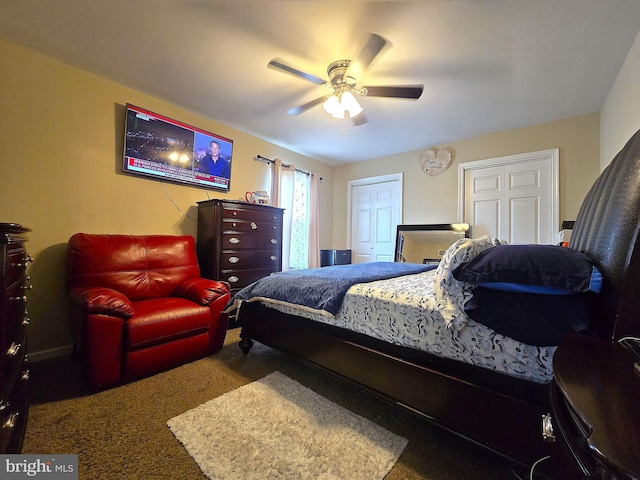 476 W Harvest Ln, Middletown, DE 19709 - carpeted bedroom with ceiling fan