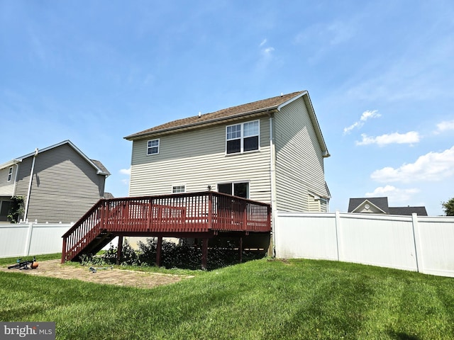 476 W Harvest Ln, Middletown, DE 19709 - rear view of property featuring a deck