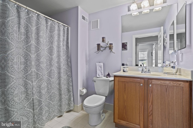 6000 Village Way Unit 308, Upper Chichester, PA 19061 - bathroom featuring vanity, tile patterned flooring, and curtained shower