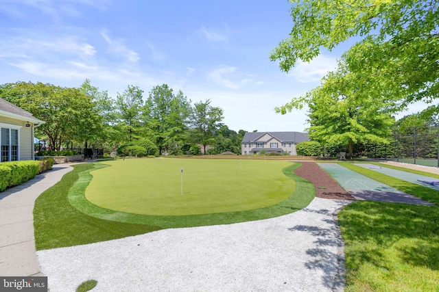 6000 Village Way Unit 308, Upper Chichester, PA 19061 - view of home's community with a putting green and shuffleboard