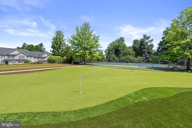 6000 Village Way Unit 308, Upper Chichester, PA 19061 - view of property's community with a putting area and a tennis court