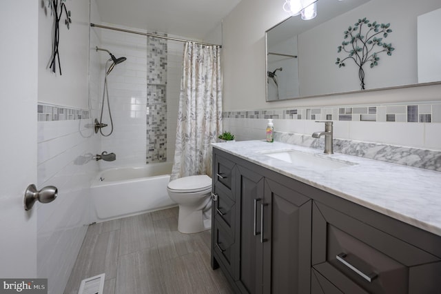 1981 Greentree Rd, Cherry Hill, NJ 08003 - full bathroom featuring vanity, shower / bathtub combination with curtain, and tile walls