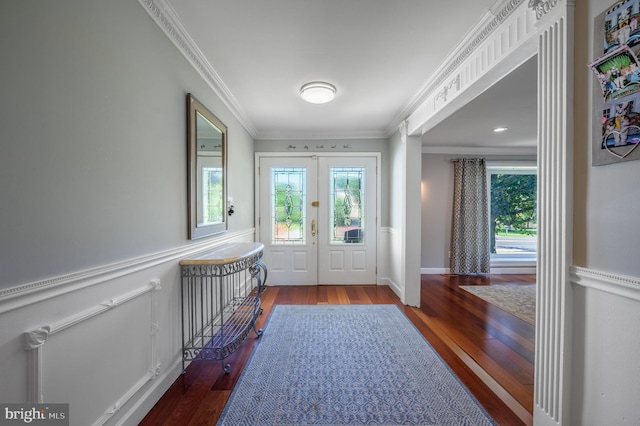 1981 Greentree Rd, Cherry Hill, NJ 08003 - entryway featuring wood finished floors and ornamental molding