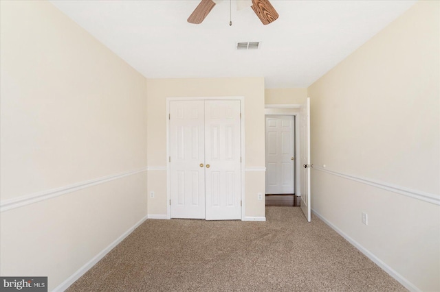 4260 Maple Path Cir Unit 15, Nottingham, MD 21236 - unfurnished bedroom with a closet, carpet flooring, and a ceiling fan