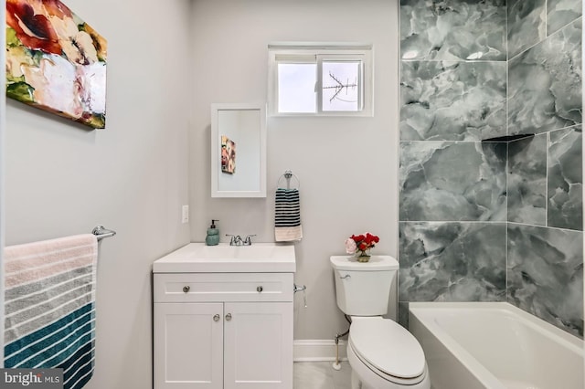 3704 Frankford Ave, Baltimore, MD 21206 - full bathroom with vanity and washtub / shower combination