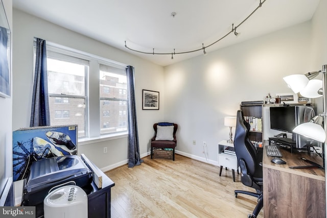 1619 R St NW Unit 501, Washington, DC 20009 - office space with wood finished floors and rail lighting
