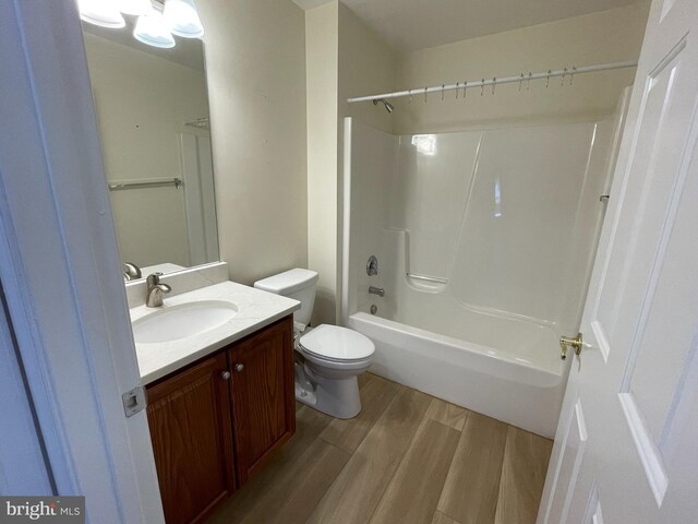 1103 Jousting Way, Mount Airy, MD 21771 - full bathroom featuring wood finished floors, vanity, and shower / bathtub combination