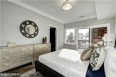 3624 10th St NW Unit 4, Washington, DC 20010 - bedroom featuring crown molding and wood finished floors