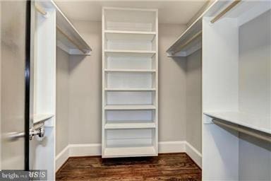 3624 10th St NW Unit 4, Washington, DC 20010 - spacious closet featuring dark wood-style floors
