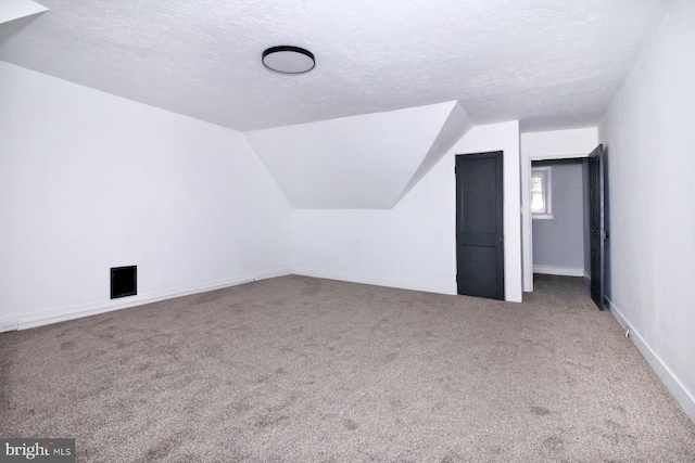 14 S 11th St, Lebanon, PA 17042 - bonus room featuring carpet floors, a textured ceiling, and vaulted ceiling