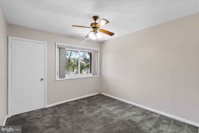 206 Canterbury Ct, Hightstown, NJ 08520 - unfurnished room featuring carpet floors and ceiling fan