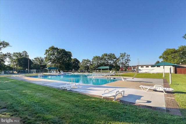 206 Canterbury Ct, Hightstown, NJ 08520 - community pool featuring a patio area