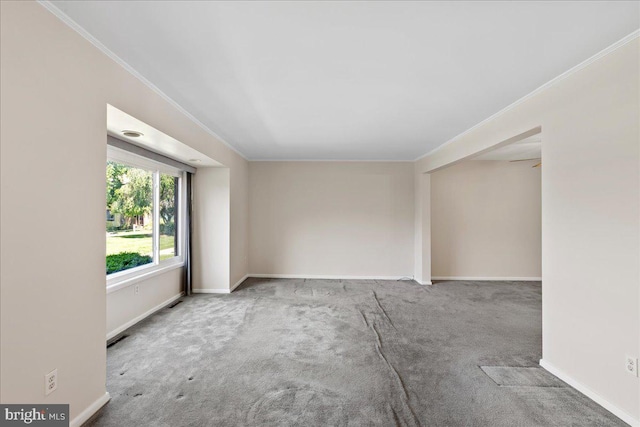 206 Canterbury Ct, Hightstown, NJ 08520 - unfurnished room featuring ornamental molding and carpet flooring