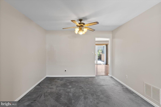 206 Canterbury Ct, Hightstown, NJ 08520 - unfurnished room with carpet and ceiling fan