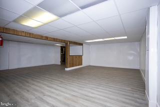 3782 Grandview Ave, Bensalem, PA 19020 - finished below grade area featuring wood finished floors and a drop ceiling