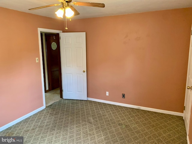 3019 Old Rte 22, Hamburg, PA 19526 - empty room featuring a ceiling fan and dark colored carpet
