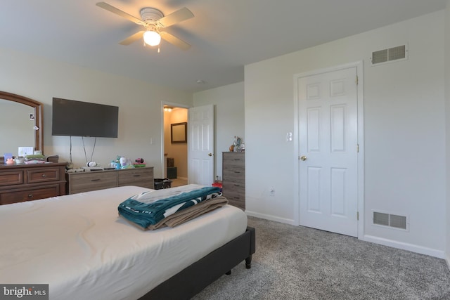 206 Lighthouse Dr, Jonestown, PA 17038 - bedroom featuring carpet flooring and a ceiling fan