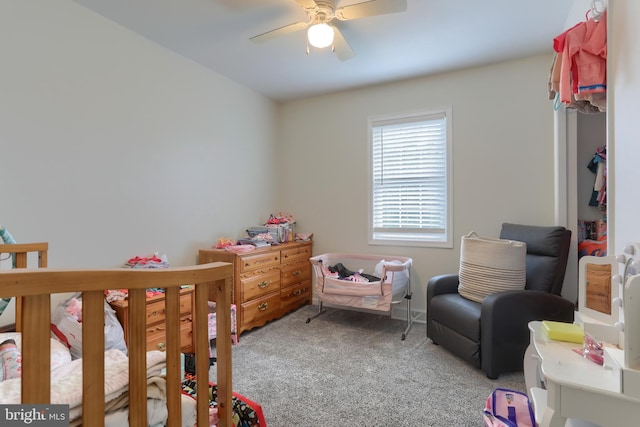 206 Lighthouse Dr, Jonestown, PA 17038 - bedroom featuring carpet floors and a ceiling fan