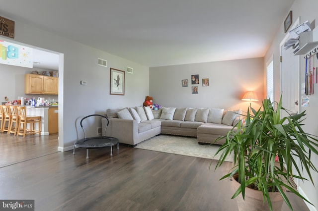 206 Lighthouse Dr, Jonestown, PA 17038 - living area featuring dark wood-type flooring