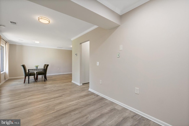 3533 Fitzhugh Ln Unit 77-A, Silver Spring, MD 20906 - dining space featuring ornamental molding and light wood-type flooring