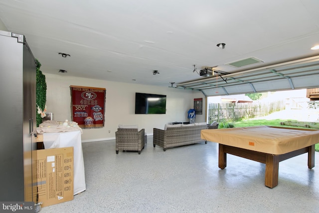 1411 Kentucky Ave, Woodbridge, VA 22191 - playroom featuring speckle patterned floor and billiards table