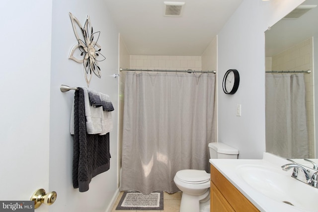 1411 Kentucky Ave, Woodbridge, VA 22191 - full bathroom featuring vanity, tile patterned flooring, and a shower with shower curtain