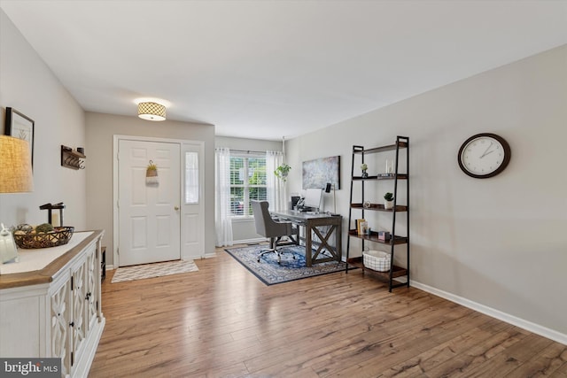 2405 Carriage Ln, Royersford, PA 19468 - entrance foyer with light wood-type flooring and baseboards