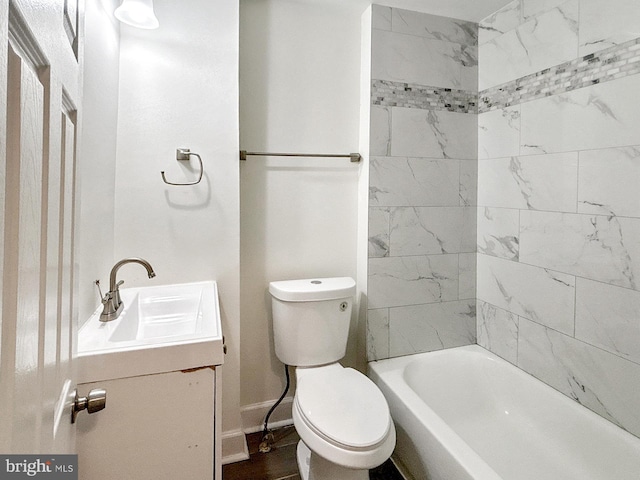 2217 Riggs Ave, Baltimore, MD 21216 - bathroom with vanity and washtub / shower combination