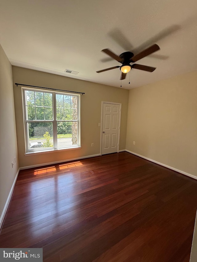 13329 Connor Dr Unit G, Centreville, VA 20120 - empty room featuring ceiling fan and dark wood-style floors
