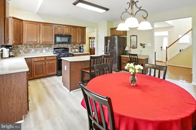 126 Fairbrook Dr, Gilbertsville, PA 19525 - dining space featuring light wood-style floors and stairway