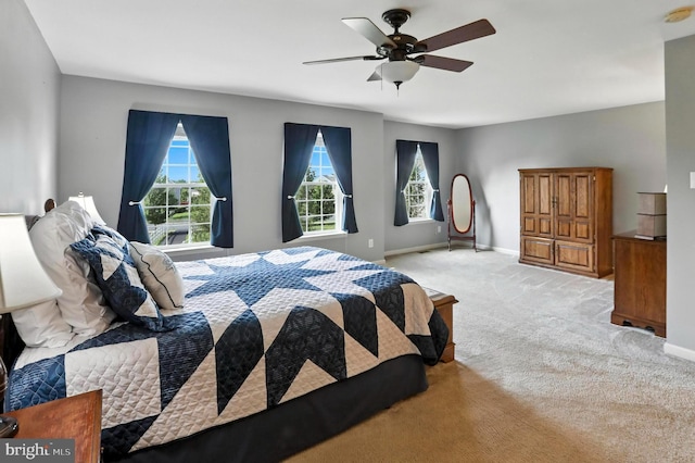 126 Fairbrook Dr, Gilbertsville, PA 19525 - carpeted bedroom featuring baseboards and a ceiling fan