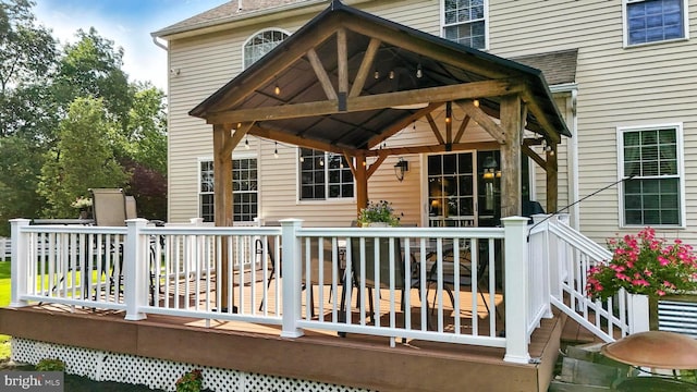 126 Fairbrook Dr, Gilbertsville, PA 19525 - wooden terrace with a gazebo