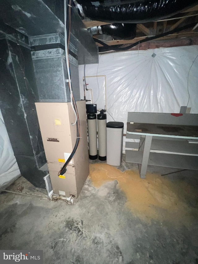 613 Buttonwoods Rd, Elkton, MD 21921 - unfinished basement with a water softener system