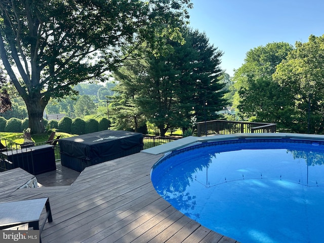 213 Tomahawk Dr, Conestoga, PA 17516 - swimming pool featuring a deck