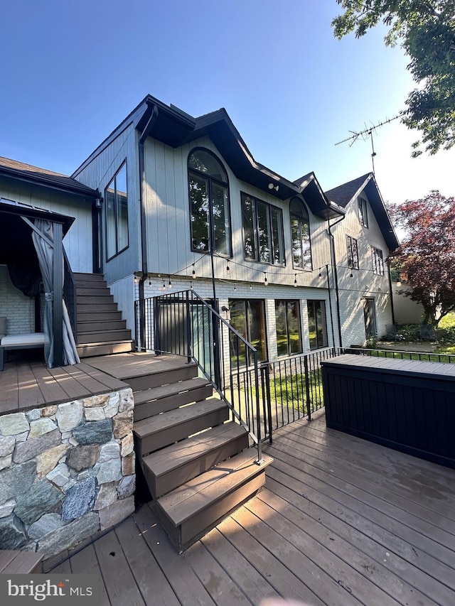 213 Tomahawk Dr, Conestoga, PA 17516 - wooden deck with stairs