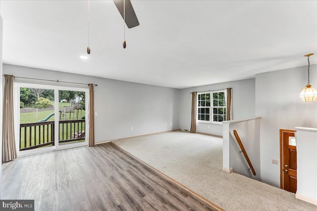 3189 Horseshoe Pike, Honey Brook, PA 19344 - unfurnished room featuring wood finished floors and recessed lighting