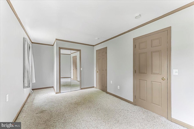 3189 Horseshoe Pike, Honey Brook, PA 19344 - unfurnished bedroom with ornamental molding and light colored carpet