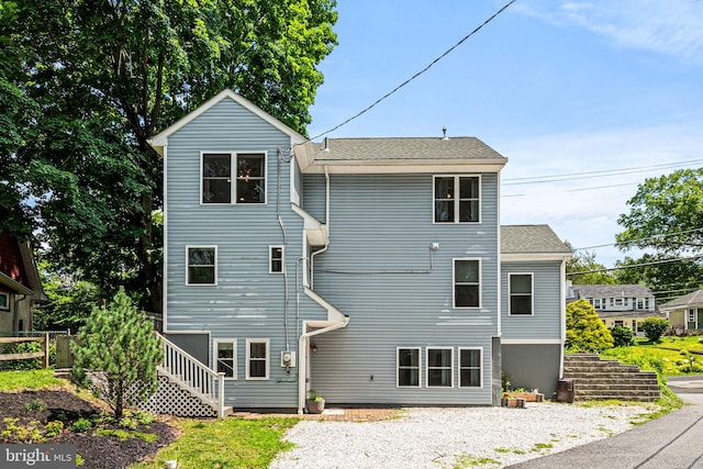 177 Bortondale Rd, Media, PA 19063 - rear view of property featuring stairway