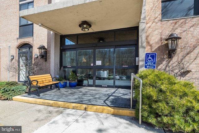 801 Yale Ave Unit 1016, Swarthmore, PA 19081 - view of exterior entry with french doors and brick siding