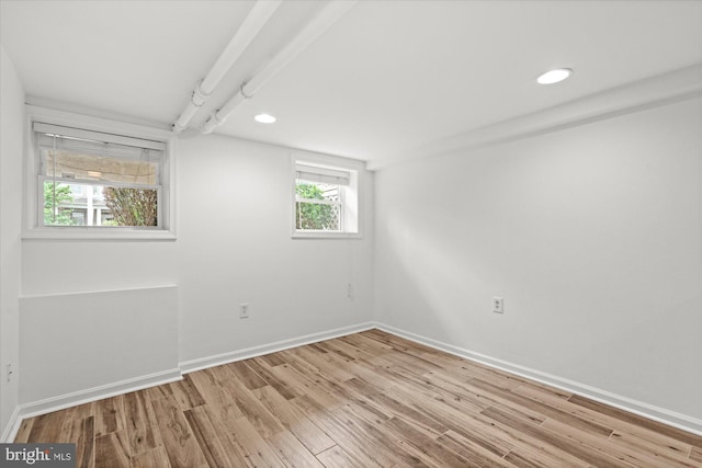 1425 Webster St NW, Washington, DC 20011 - unfurnished room with wood finished floors and recessed lighting