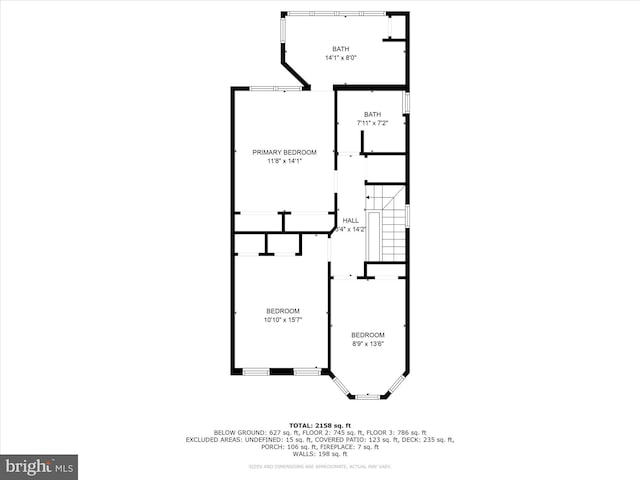 1425 Webster St NW, Washington, DC 20011 - view of floor plan / room layout